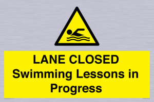 LANE CLOSED Swimming Lessons in Progress